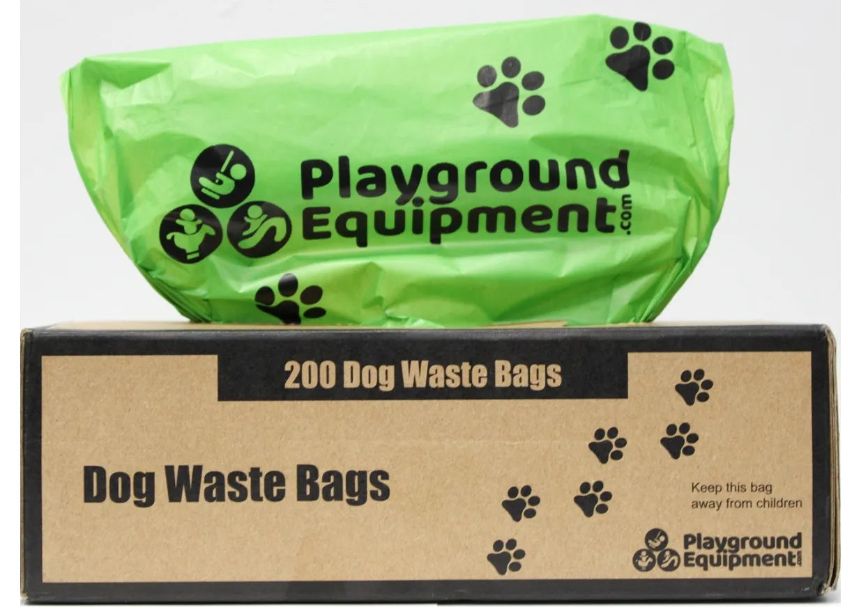 Playground Equipment Dog Waste Bags - 1 Carton(12 pack) - 200 per roll