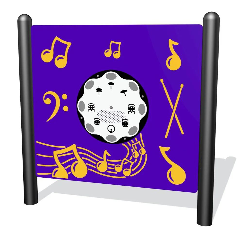 Freestanding Musical Drums Play Panel