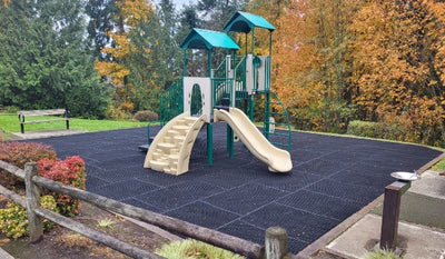 LMADRS matting covering full playground area