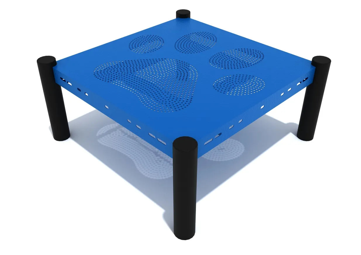 Playground Equipment Paw Print Grooming Deck
