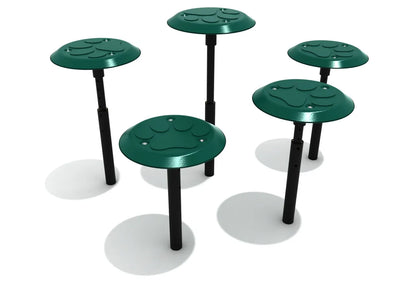 Playground Equipment Paw Print Step (Set of 5)