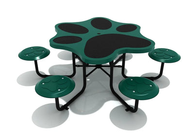 Playground Equipment Paw Print Table