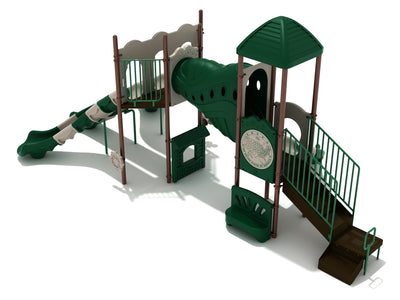 Playground Equipment Casa Grande play structure in Neutral colors, angle view 1
