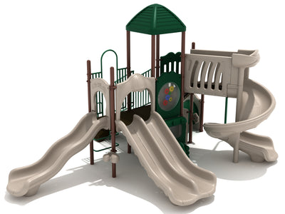 Playground Equipment Hanauma Bay play structure in Neutral colors, angle view 2