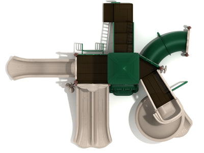 Playground Equipment Hanauma Bay play structure in Neutral colors, top-down view