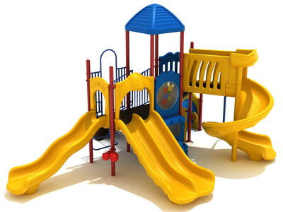 Playground Equipment Hanauma Bay play structure in Primary colors, angle view 2