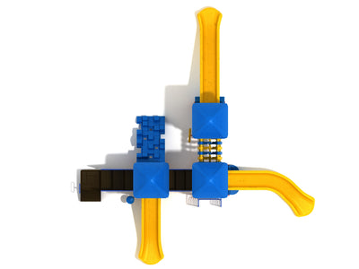 Playground Equipment Lemon Grove play structure in Primary colors, top-down view