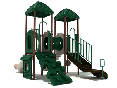 Playground Equipment Sugar Land play structure in Neutral colors, angle view 2