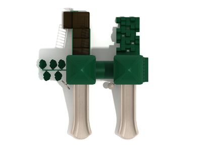 Playground Equipment Sugar Land play structure in Neutral colors, top-down view