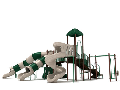 Playground Equipment Surfside play structure in Neutral colors, angle view 1