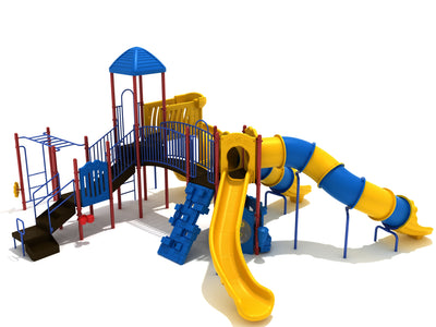 Playground Equipment Surfside play structure in Primary colors, angle view 2