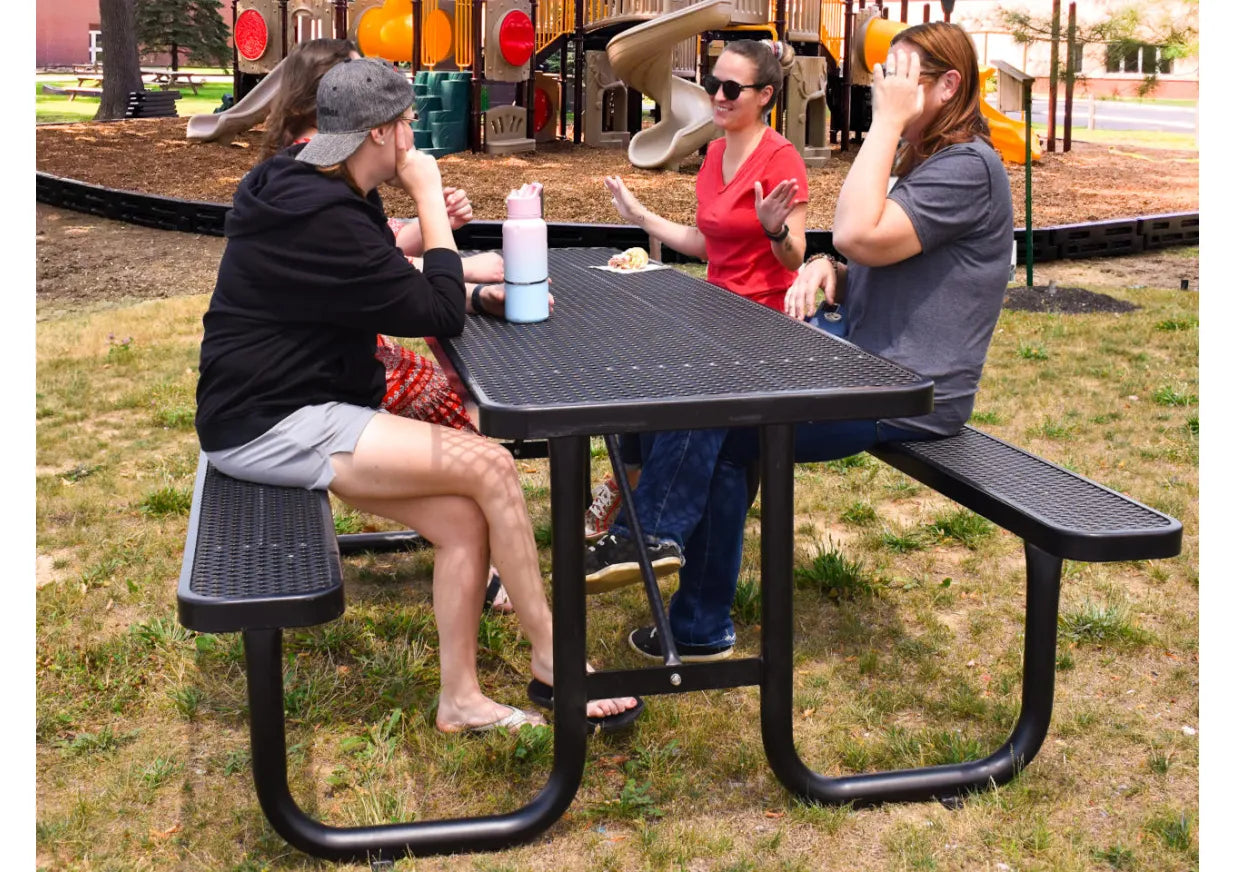 Playground Equipment 8 Ft. Expanded Steel Picnic Table