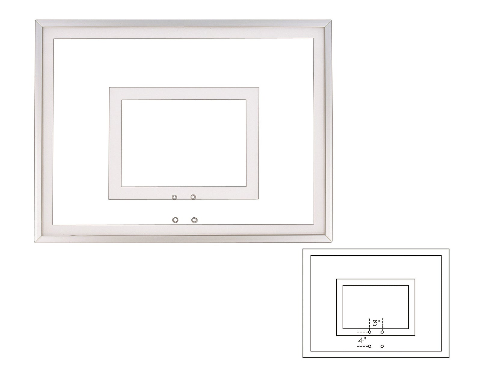 First Team Acrylic Backboard 36 x 48 inch - FT210