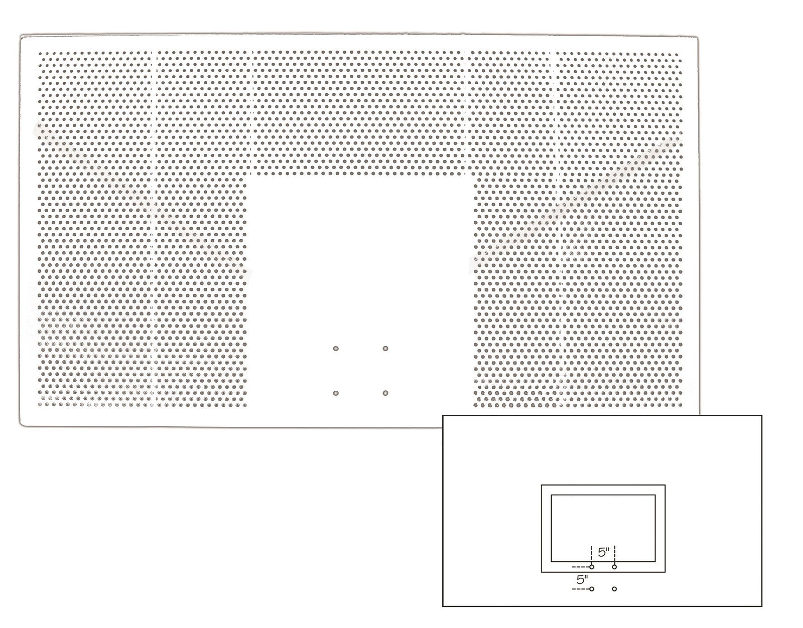 First Team Aluminum Backboard 42 x 72 inch-FT267