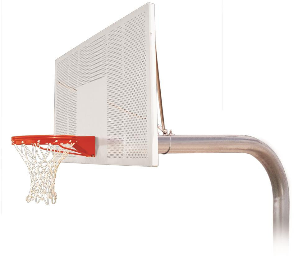 First Team Brute Intensity In Ground Outdoor Fixed Height Basketball Hoop 72 inch Aluminum