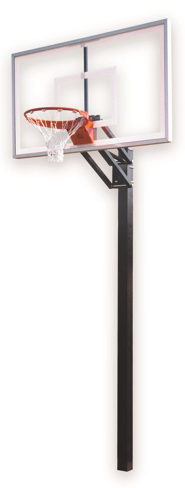 First Team Champ Select In Ground Outdoor Adjustable Basketball Hoop 60 inch Acrylic