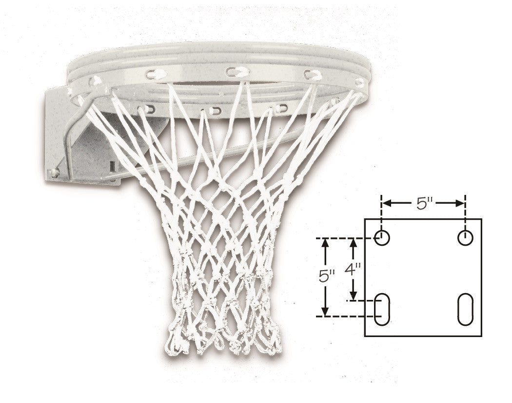 First Team Galvanized Unbreakable Lifetime Warranty Fixed Basketball Goal FT 172D GV