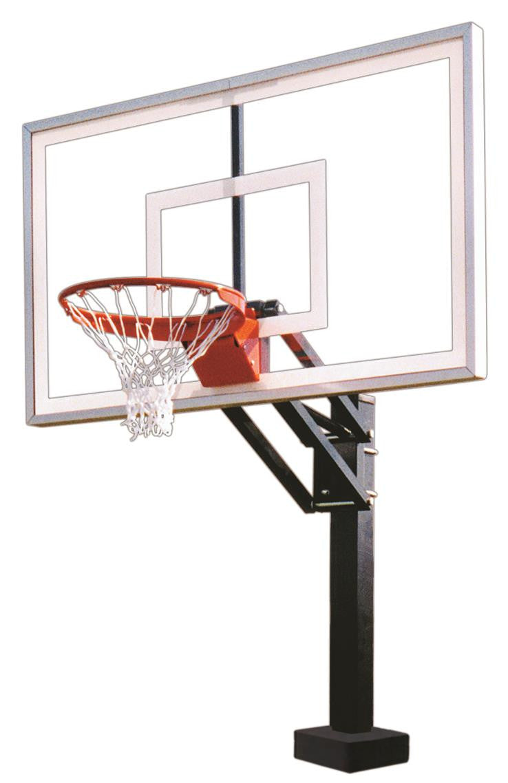 First Team HydroChamp Select Adjustable Pool Side Basketball Hoop 60 inch Acrylic