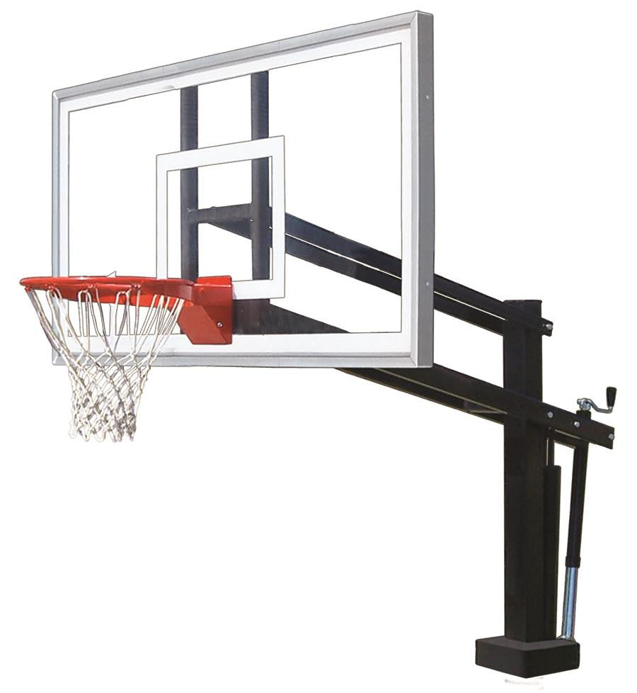 First Team HydroShot Select Adjustable Pool Side Basketball Hoop 60 inch Acrylic