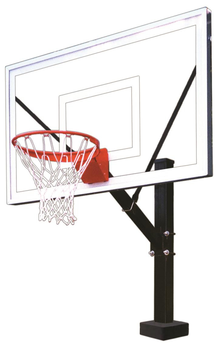 First Team HydroSport Select Fixed Height Pool Side Basketball Hoop 60 inch Acrylic