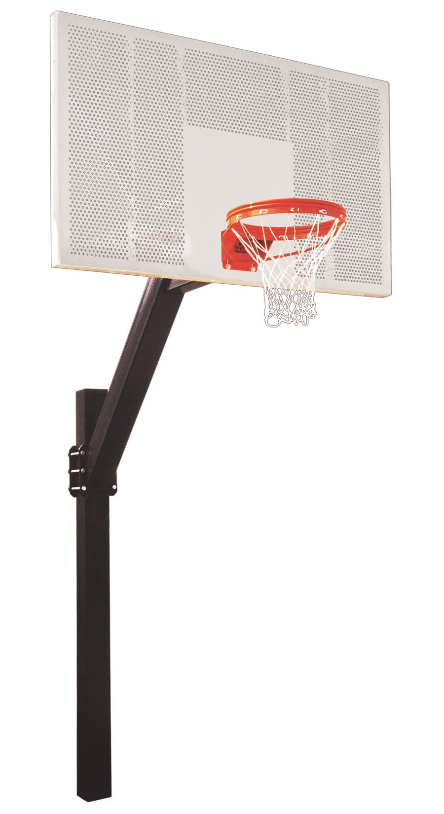 First Team Legend Intensity In Ground Fixed Height Outdoor Basketball Hoop 72 inch Perforated Aluminum