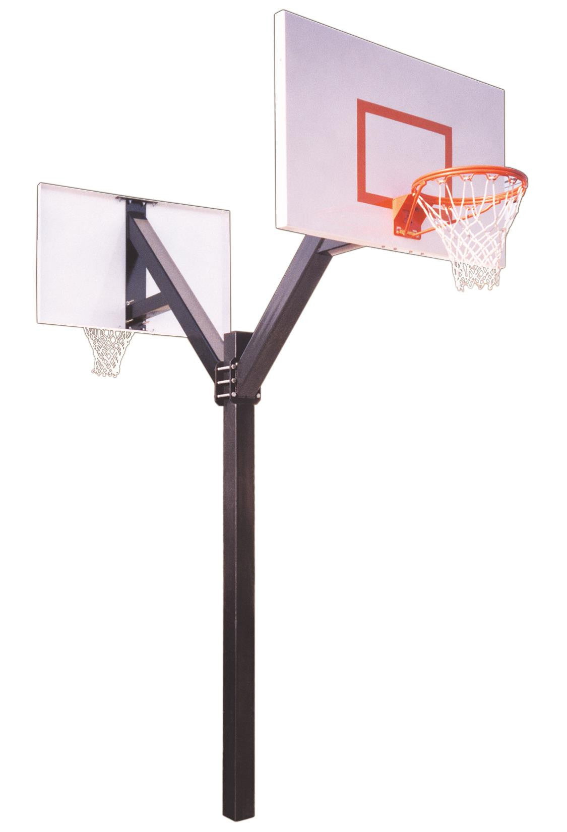 First Team Legend Jr Extreme DUAL In Ground Fixed Height Outdoor Basketball Hoop 60 inch Steel