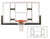 First Team Official Competition Glass Conversion Backboard 42 x 72 inch - FT239