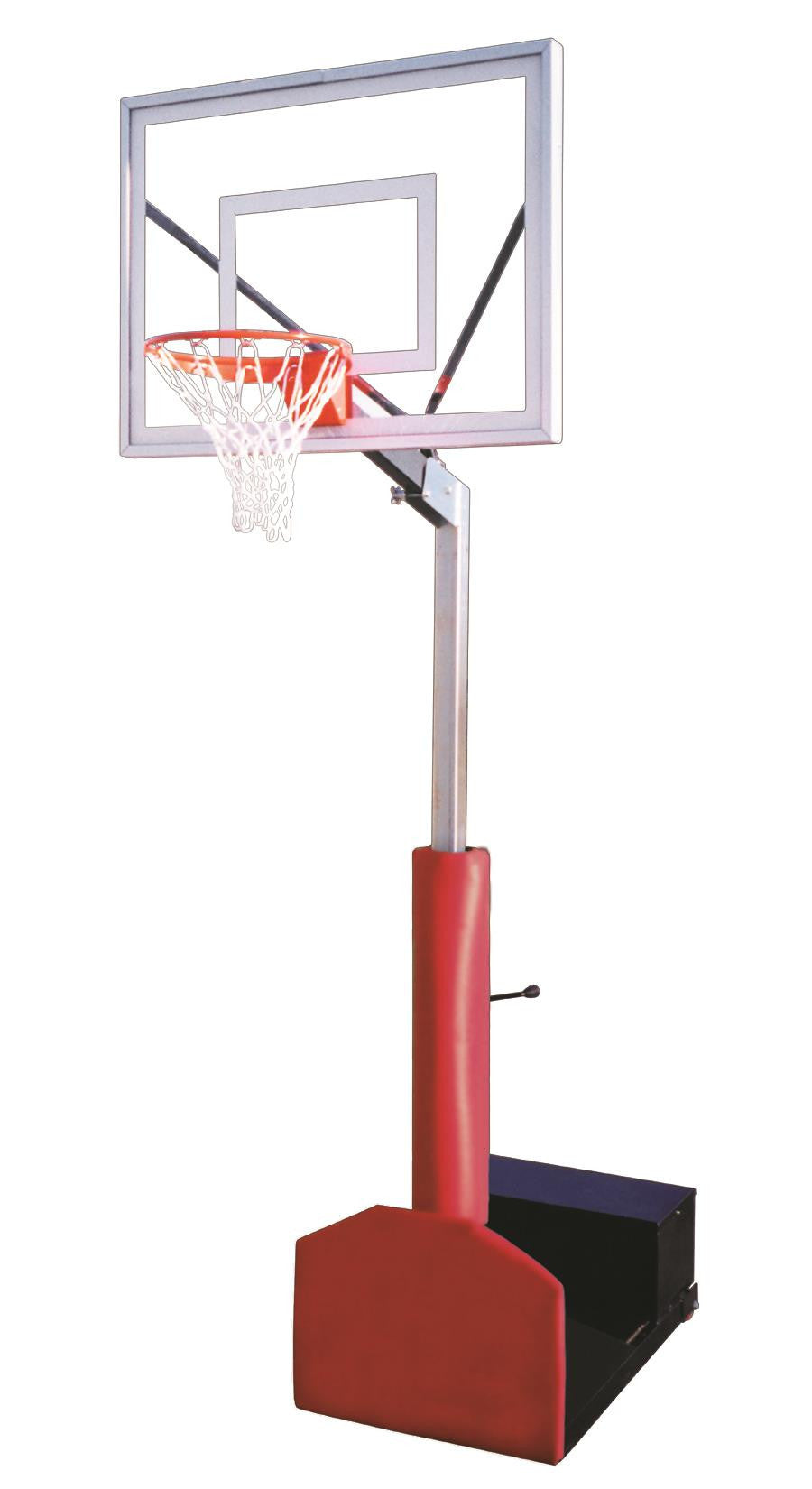 First Team Rampage II Adjustable Portable Basketball Hoop 48 inch Acrylic