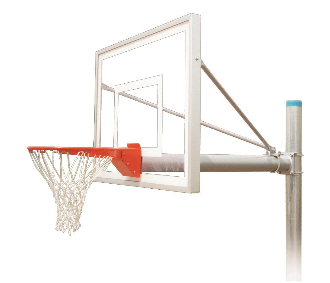 First Team Renegade III In Ground Outdoor Fixed Height Basketball Hoop 54 inch Acrylic