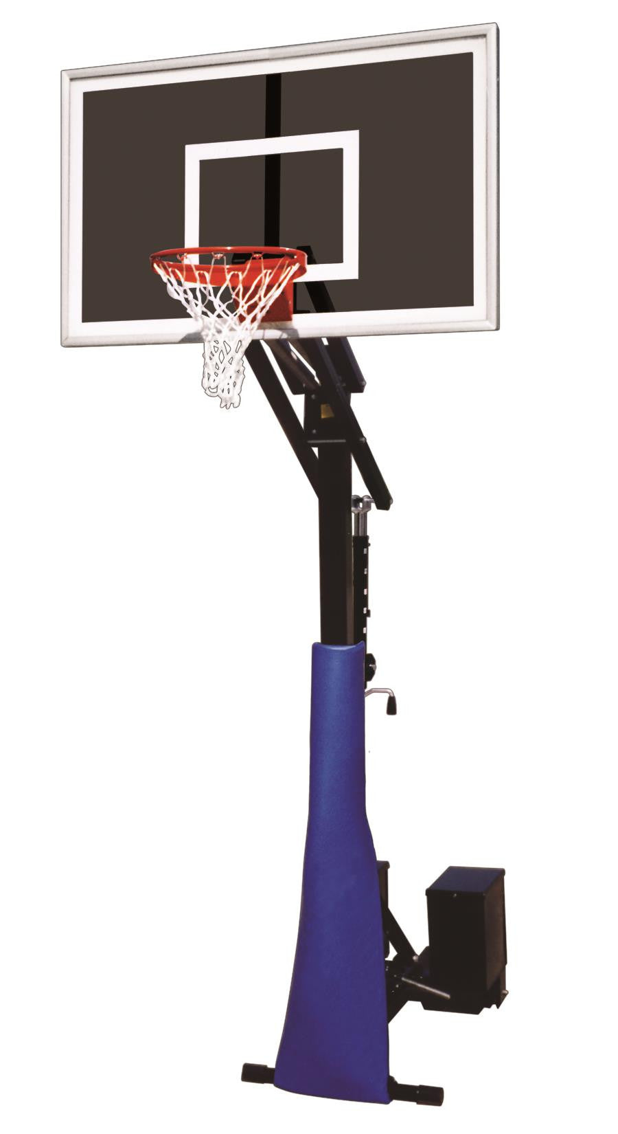 First Team Rolla Jam Eclipse Adjustable Portable Basketball Hoop 60 inch Smoked Glass