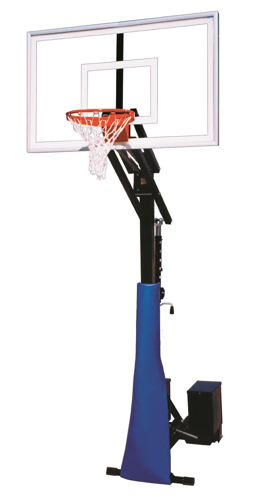 First Team Rolla Jam Nitro Adjustable Portable Basketball Hoop 60 inch Tempered Glass