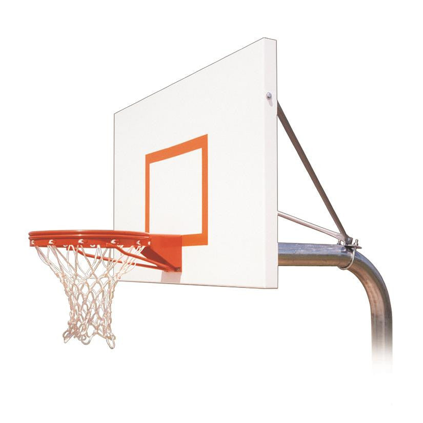 First Team Ruffneck Endura In Ground Outdoor Fixed Height Basketball Hoop 60 inch Aluminum