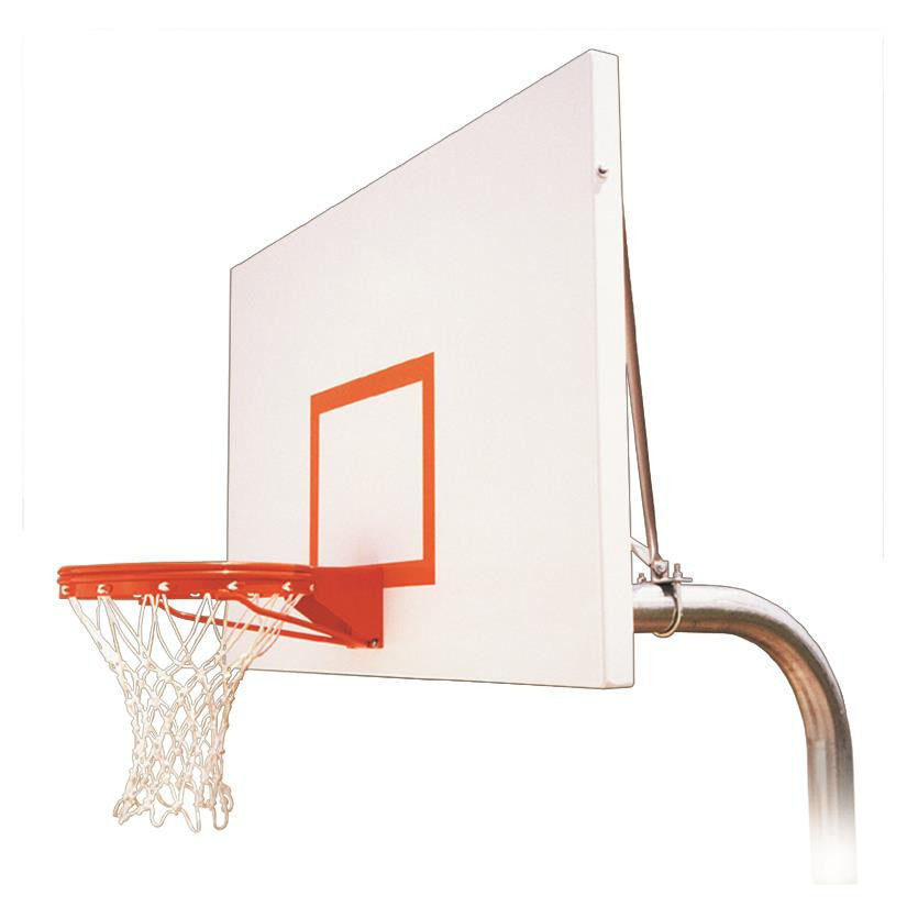 First Team Ruffneck Excel In Ground Outdoor Fixed Height Basketball Hoop 72 inch Steel