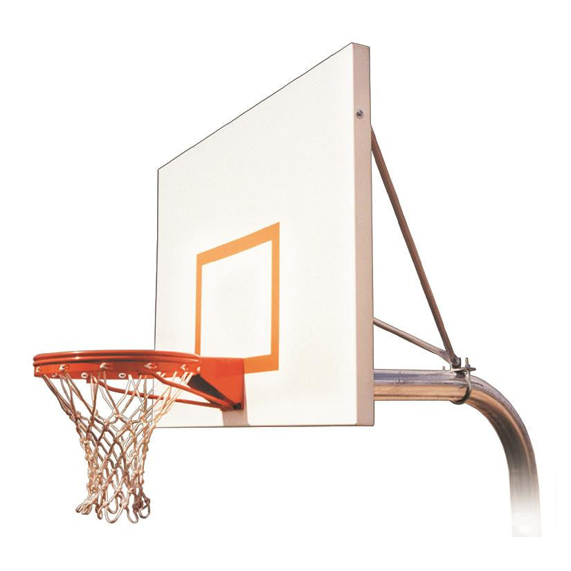 First Team Ruffneck Impervia In Ground Outdoor Fixed Height Basketball Hoop 54 inch Aluminum