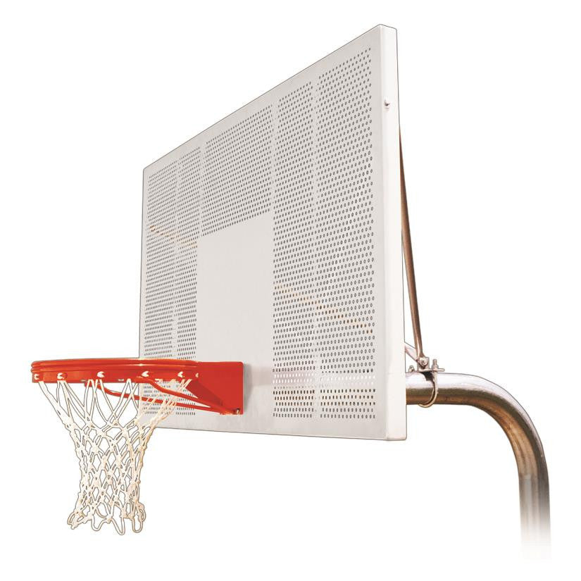 First Team Ruffneck Intensity In Ground Outdoor Fixed Height Basketball Hoop 72 inch Perforated Aluminum