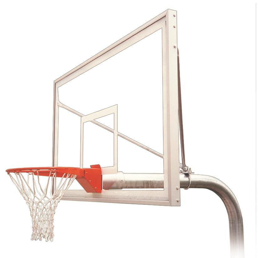 First Team Ruffneck Supreme In Ground Outdoor Fixed Height Basketball Hoop 72 inch Acrylic