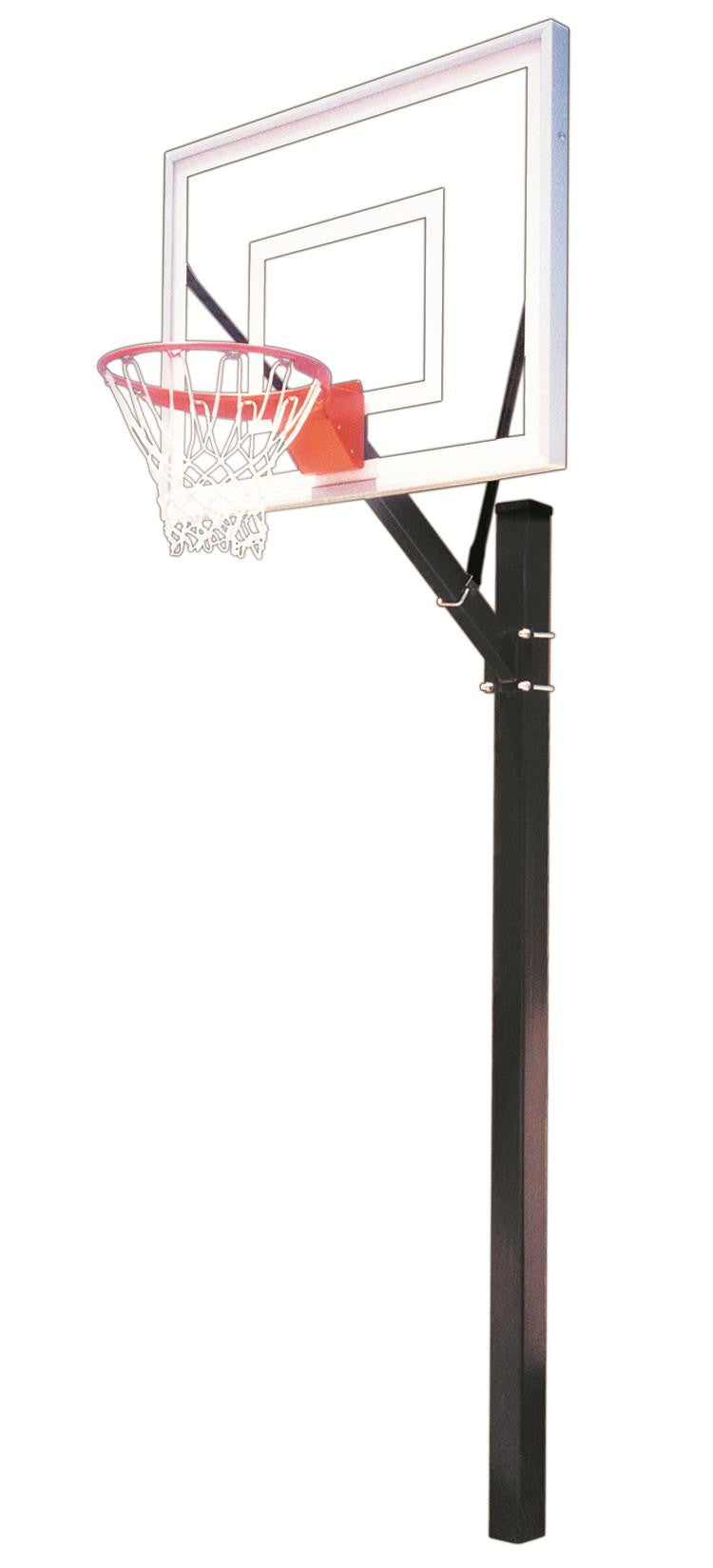 First Team Sport III In Ground Outdoor Fixed Height Basketball Hoop 54 inch Acrylic