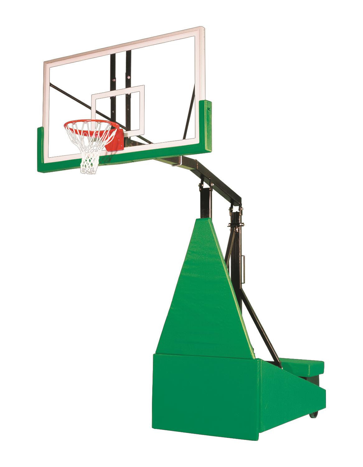 First Team Storm Arena Portable Adjustable Basketball Hoop 72 inch Tempered Glass