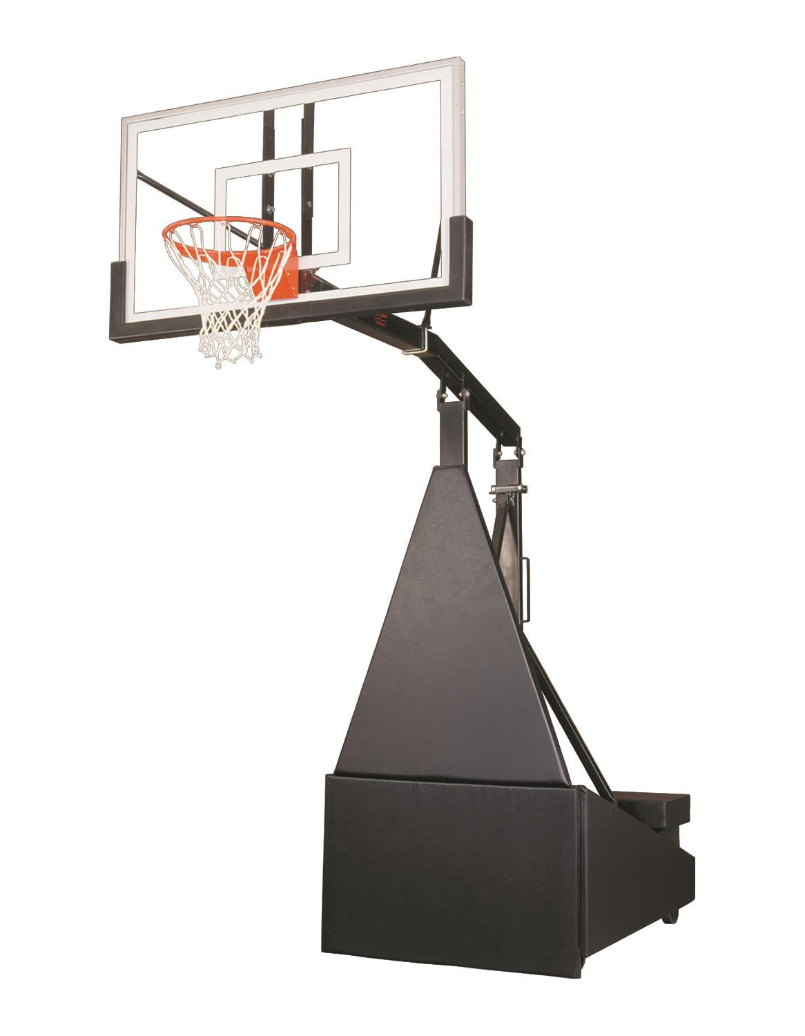 First Team Storm Pro Portable Adjustable Basketball Hoop 60 inch Tempered Glass