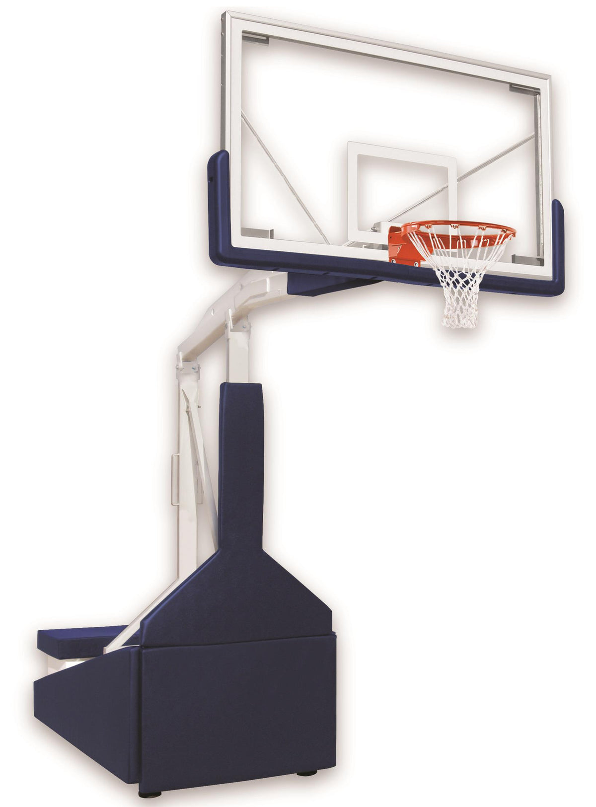 First Team Tempest Triumph ST Portable Adjustable Basketball Hoop 72 inch Tempered Glass for Standard Floors