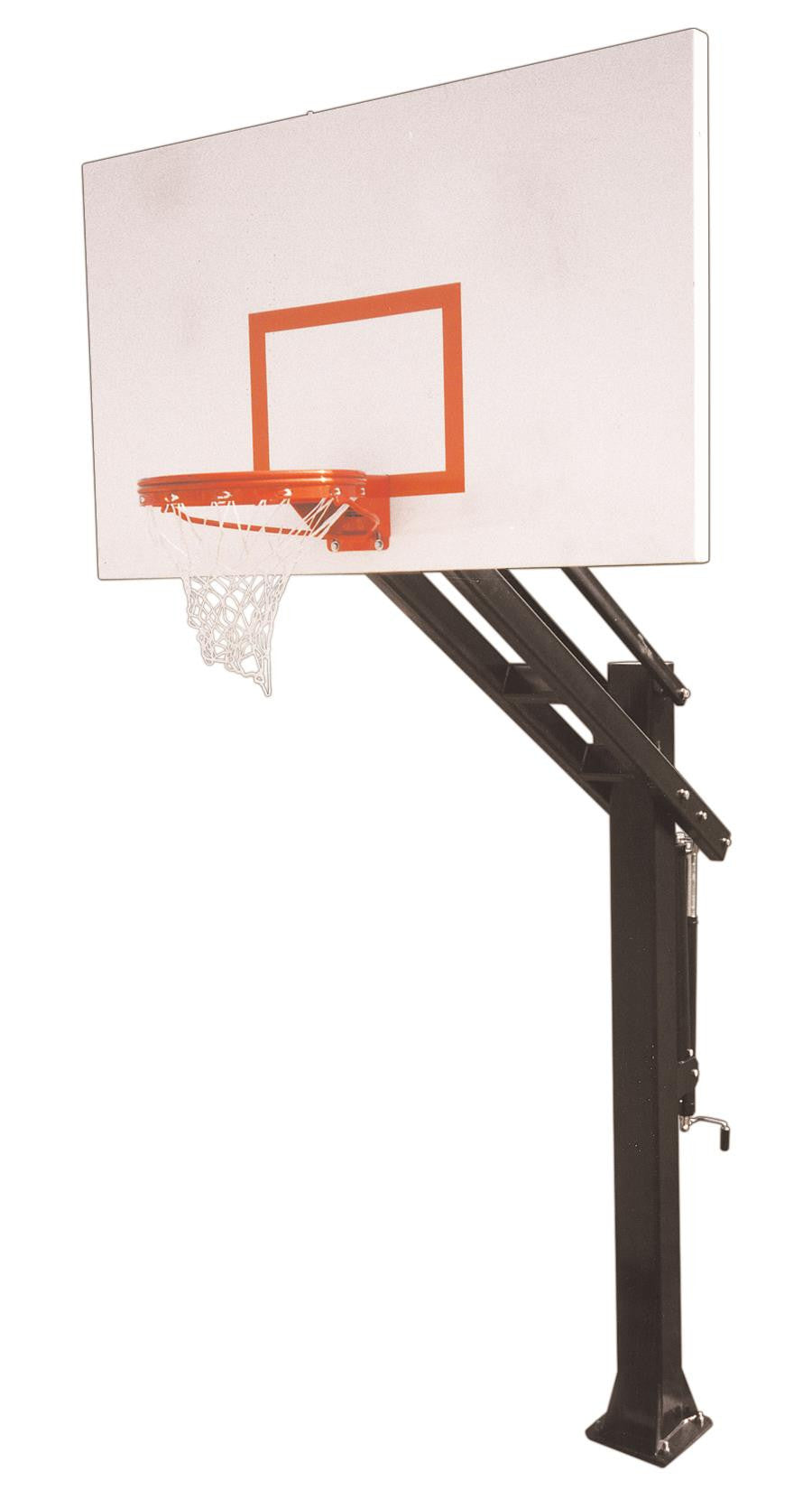 First Team Titan Excel In Ground Outdoor Adjustable Basketball Hoop 72 inch Steel
