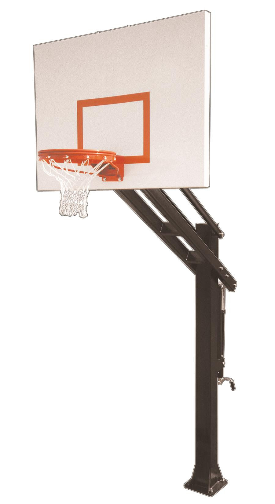 First Team Titan Impervia In Ground Outdoor Adjustable Basketball Hoop 60 inch Aluminum