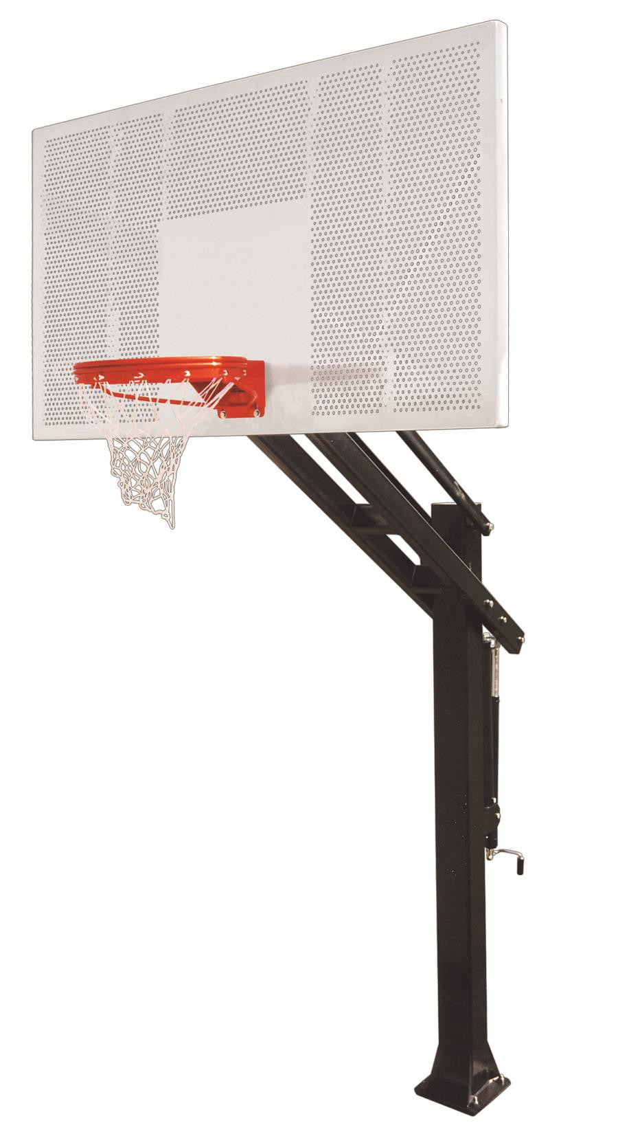 First Team Titan Intensity In Ground Outdoor Adjustable Basketball Hoop 72 inch Perforated Aluminum