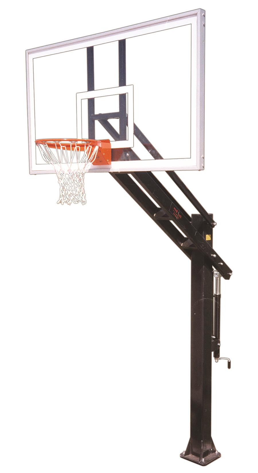 First Team Titan Supreme In Ground Outdoor Adjustable Basketball Hoop 72 inch Acrylic