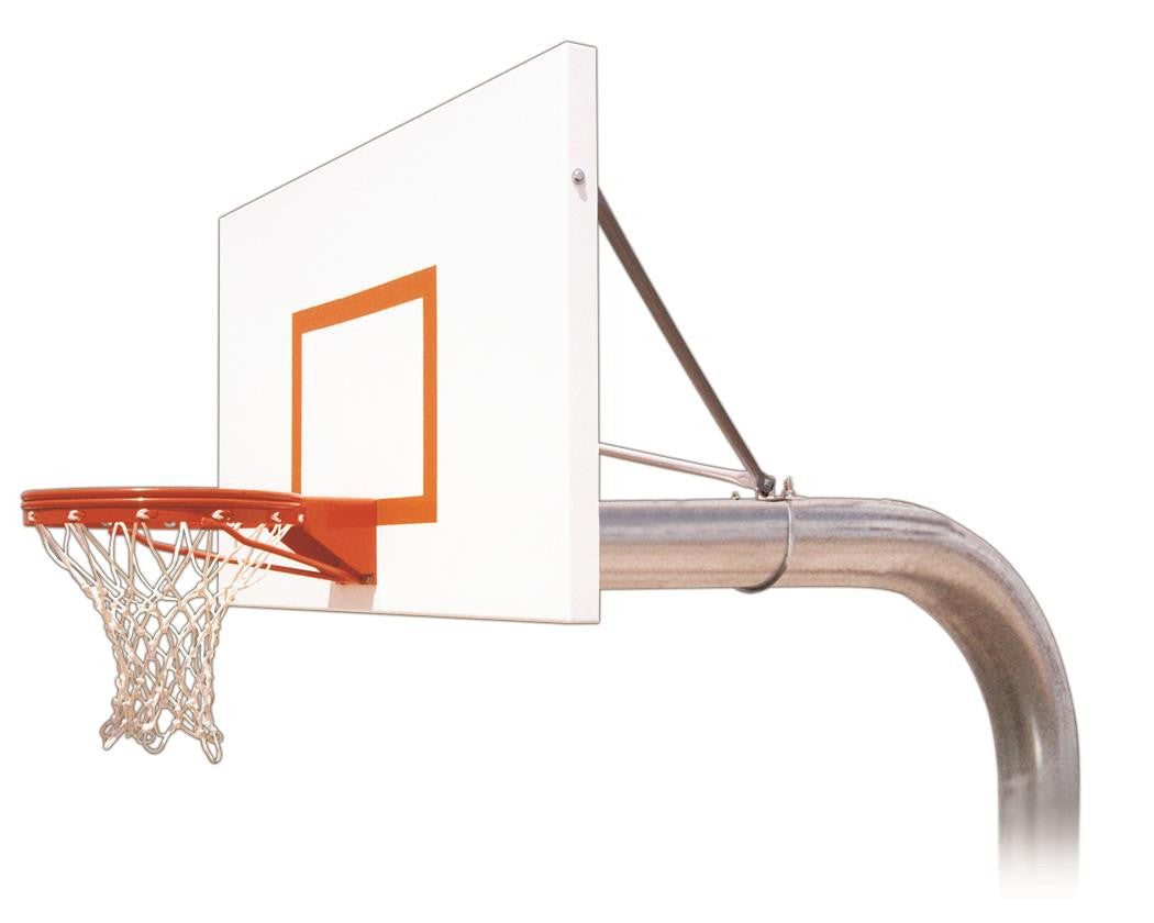 First Team Tyrant Endura In Ground Outdoor Fixed Height Basketball Hoop 60 inch Aluminum