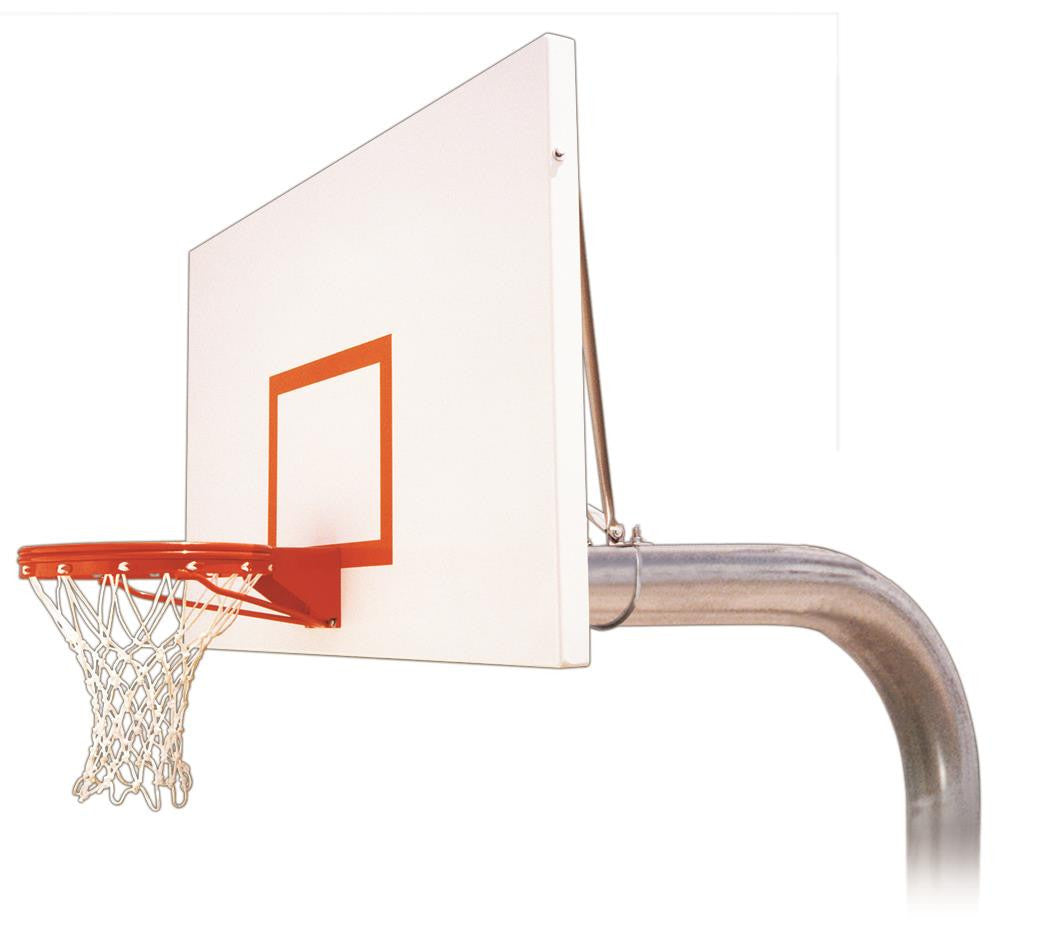 First Team Tyrant Excel In Ground Outdoor Fixed Height Basketball Hoop 72 inch Steel
