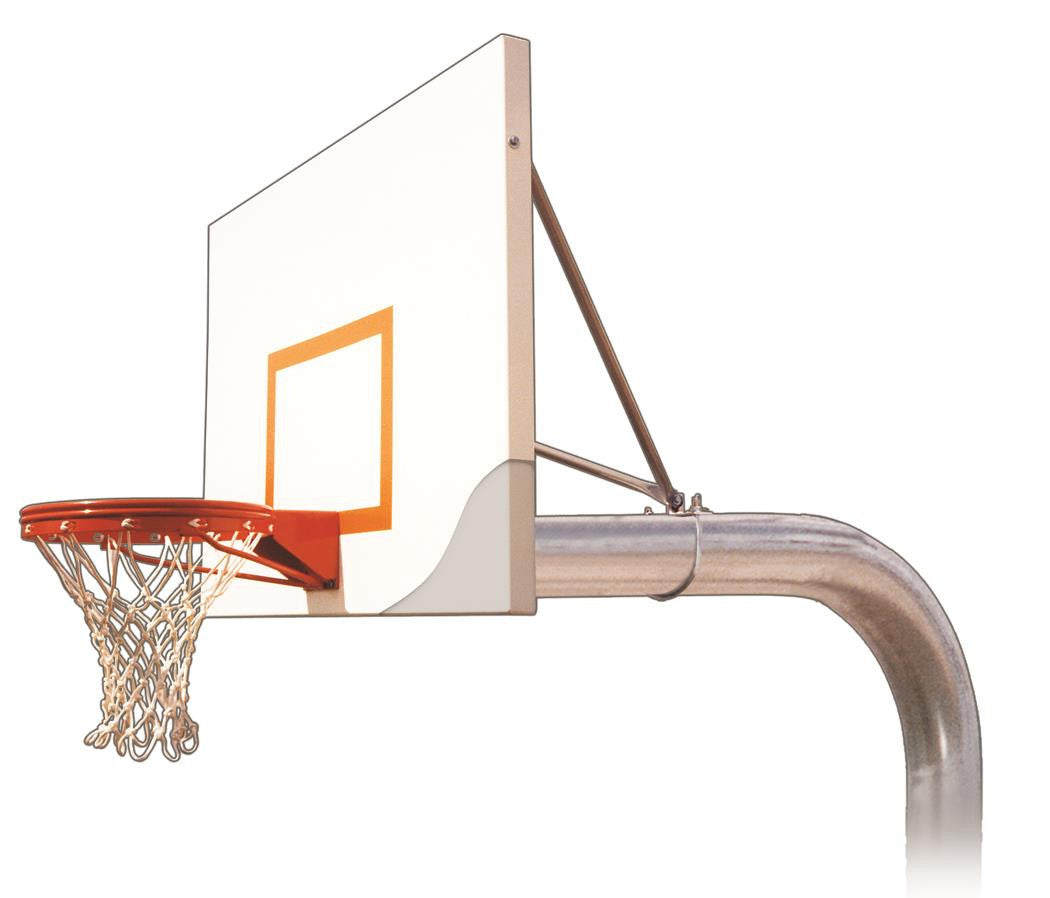 First Team Tyrant Impervia In Ground Outdoor Fixed Height Basketball Hoop 54 inch Aluminum