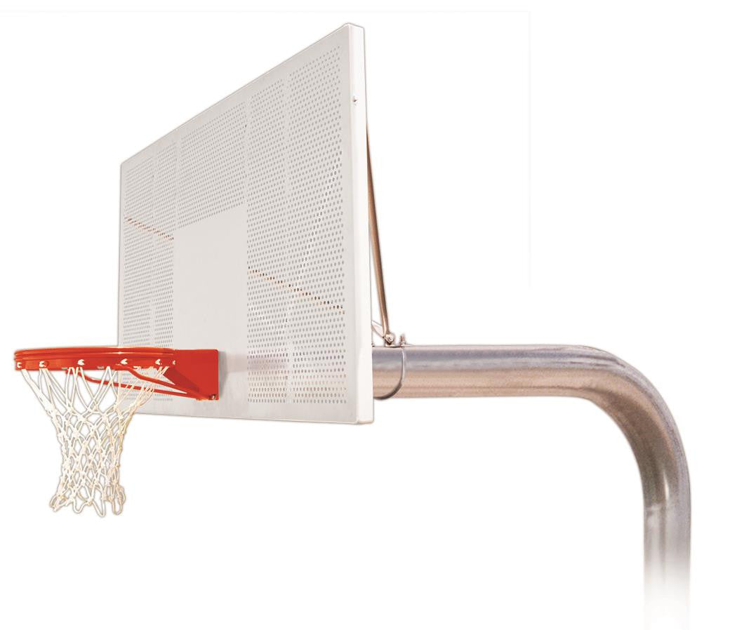 First Team Tyrant Intensity In Ground Outdoor Fixed Height Basketball Hoop 72 inch Perforated Aluminum