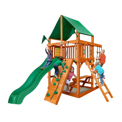 Gorilla-Playsets-Chateau-Tower-Deluxe-Wooden-Swingset-White-Back