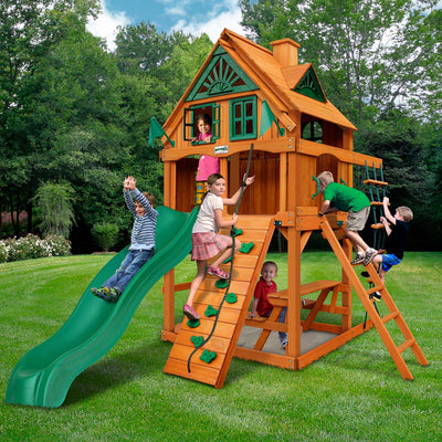 Gorilla-Playsets-Chateau-Tower-TH-W-Fort-Wooden-Swingset